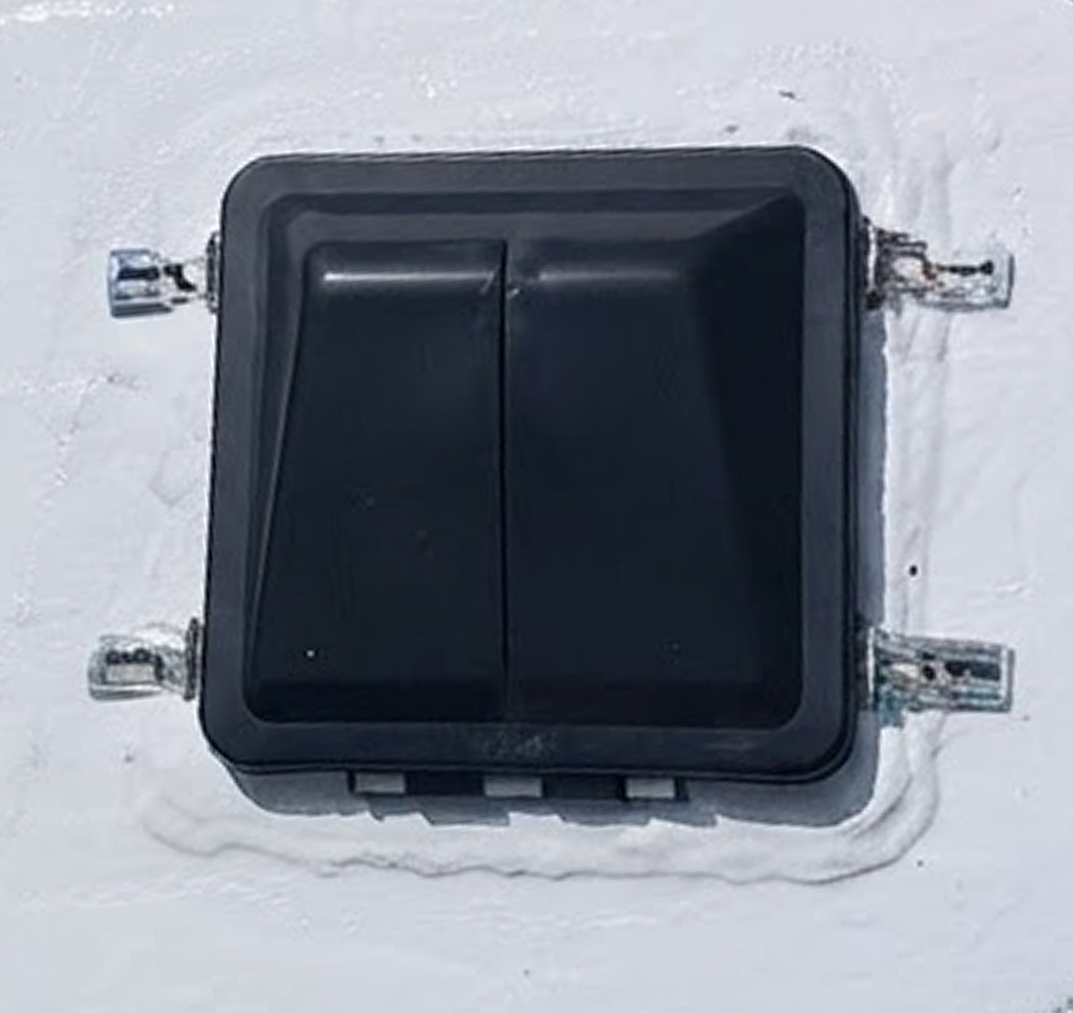 Roof vent after repair