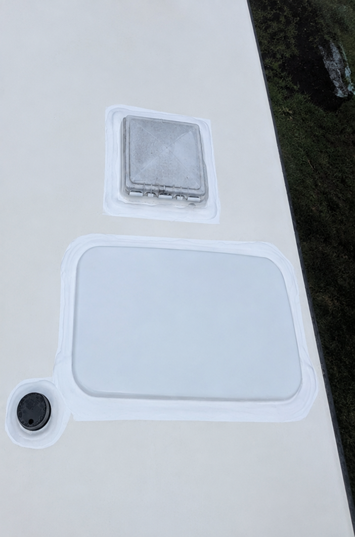 Skylight and vent after repair