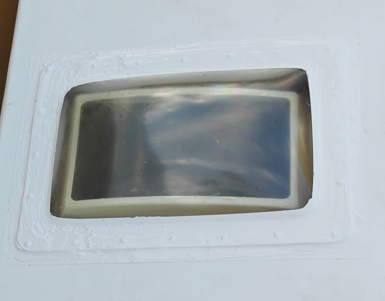 New skylight sealed after repair