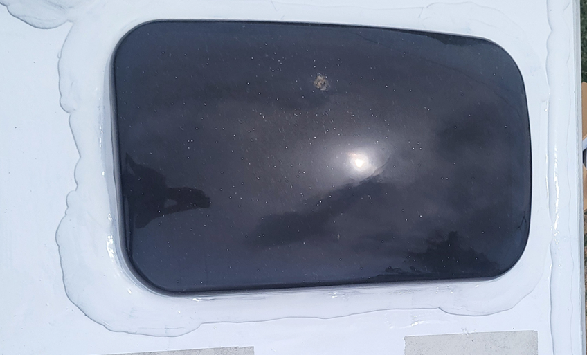 Skylight after roof maintenance